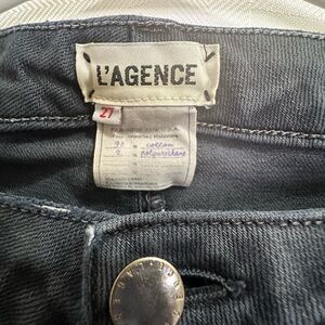 WOMENS L'AGENCE CHANTAL LOW RISE SKINNY JEANS MIDNIGHT SZ 27